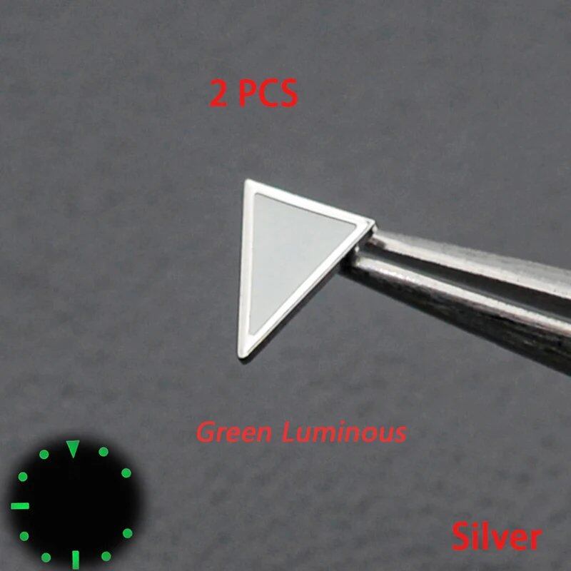 Blue-Green Luminous Dial with Hour Index Markers for RLX Sub GMT Men's Watches, Aftermarket Replacement Part, Parallel Import