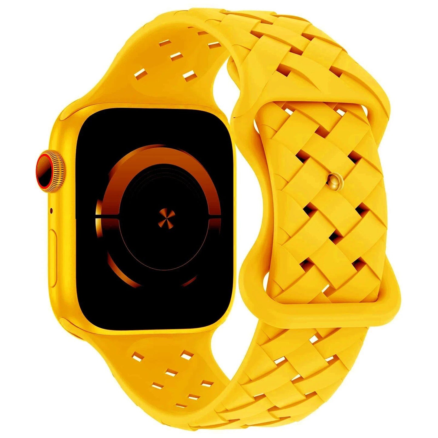 Apple Watch用シリコーンスポーツストラップ - Ultra 2/SE/Series 9/8/7/6/5対応 49mm・46mm・44mm・42mm・41mm・40mm 通気性バンド ;発送元: 並行輸入品