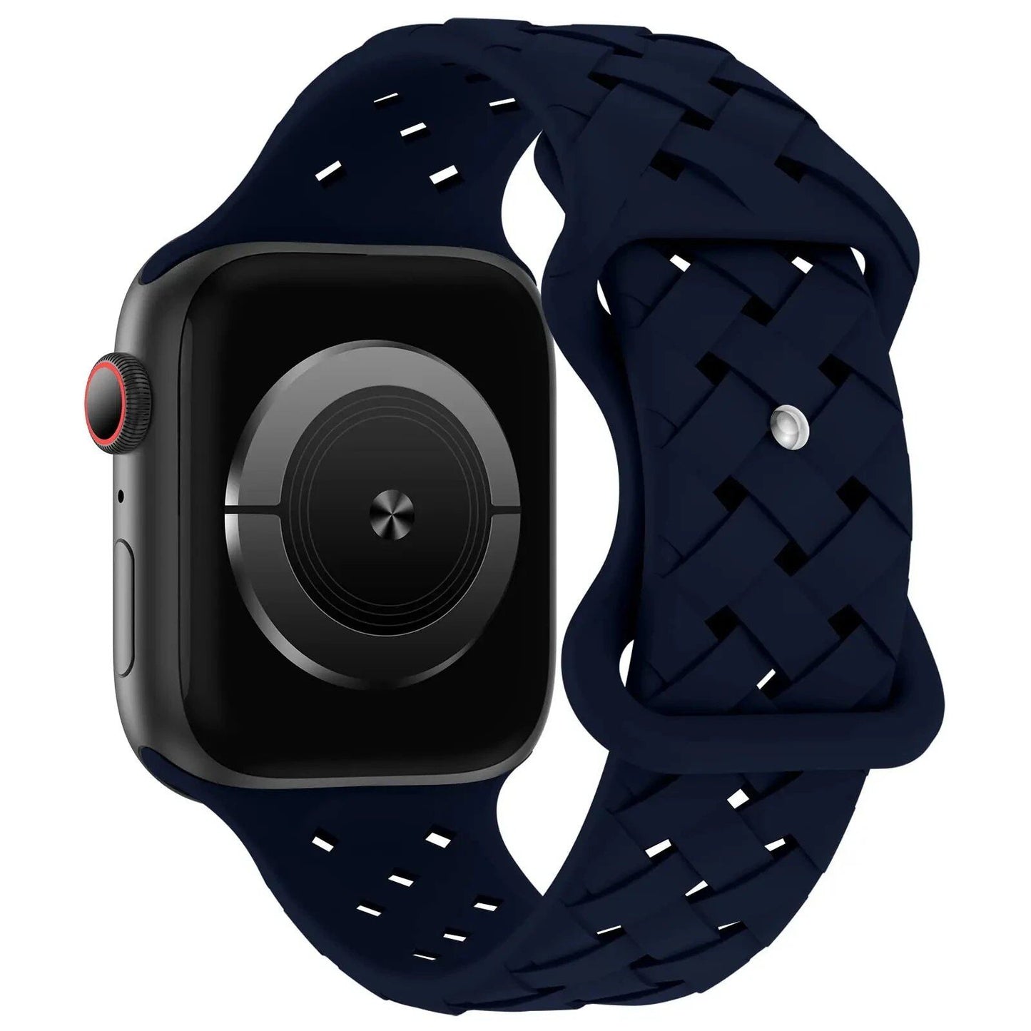 Apple Watch用シリコーンスポーツストラップ - Ultra 2/SE/Series 9/8/7/6/5対応 49mm・46mm・44mm・42mm・41mm・40mm 通気性バンド ;発送元: 並行輸入品