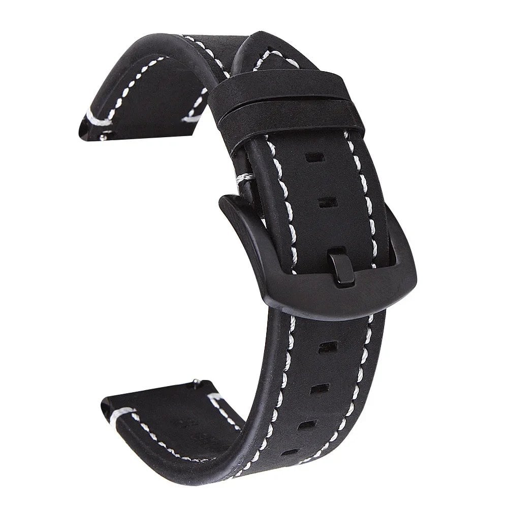Vintage Leather Strap with Quick Release for Huawei GT2/3, Unisex Watch Band, Bracelet, 18mm, 20mm, 22mm, 24mm, Parallel Import