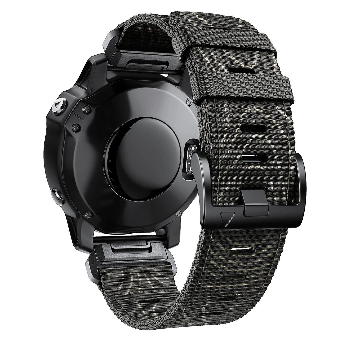 Garmin Fenix 7/7X/6X Pro/Epix Pro Gen 2(51mm・47mm)/Fenix 6/5 Plus/5X Plus用 クイックフィット 22mm・26mm ナイロン ストラップ ブレイデッド ウォッチバンド バンドカラー:mm 並行輸入品