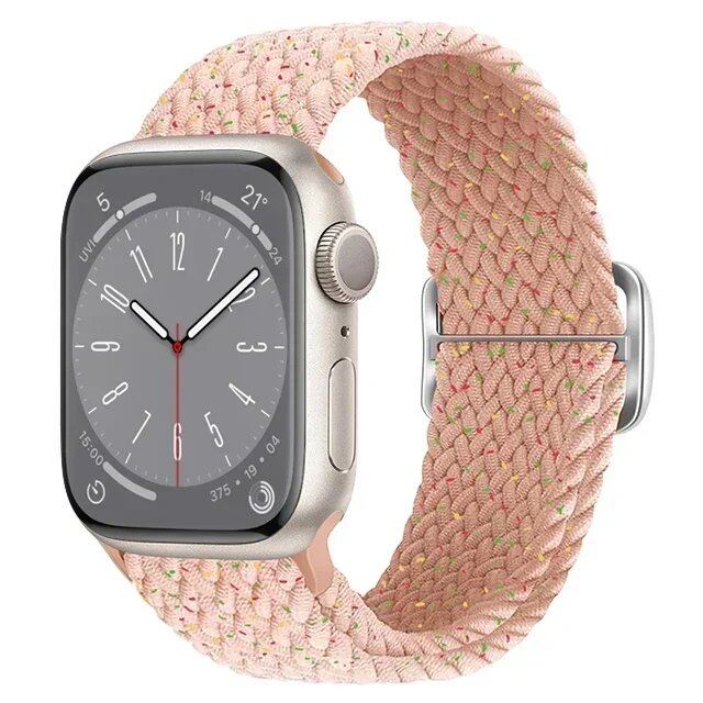 アップルウォッチUltra 2用ナイロンストラップ バンド 49mm 40mm 44mm 41mm 38mm 45mm対応 伸縮ブラidedループ ブレスレット iWatchシリーズ9/8/7/6/SE/5/4対応 バンドカラー:mm 並行輸入品