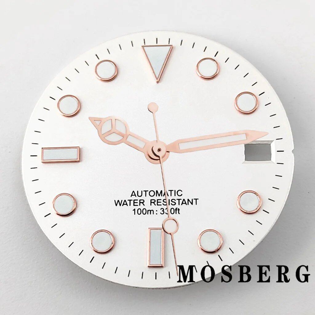 28.5mm Dial (with Luminova) Automatic Movement Replacement for NH35/NH36, Color: Hands Included, Parallel Import