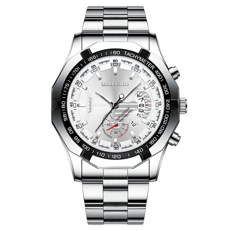 UTHAI Men's Watch, Lightweight and Stylish, Trendy, with Night Light, Calendar, Business Style, Quartz Movement, Parallel Import