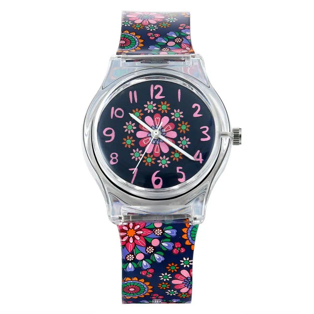 Lancard Rainbow Quartz Women's Watch, Christmas Brand Luxury Silicone Women's Watch, Color: Multicolor; Ships from: Parallel Import