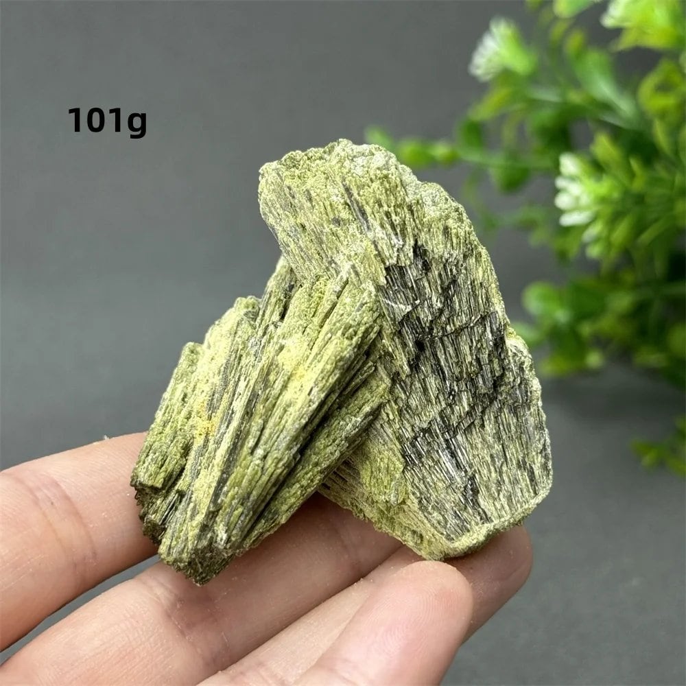 Natural Green Tourmaline Rough Stone Specimen Collection for Aura Healing, Meditation, and Energy Chakra Use. Gemstone Home Furnishing Gift. Parallel Import.