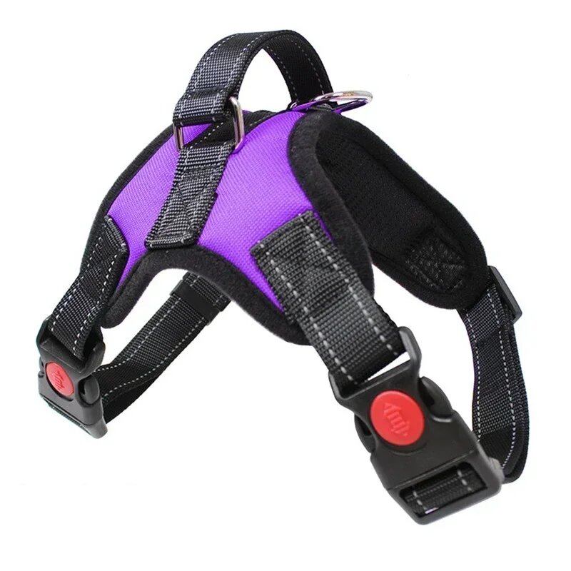 Saddle Dog Harness, Reflective, Adjustable, No-Pull, for Walking Training, Chest Strap, Suitable for Small, Medium, and Large Dogs, Size: Parallel Import