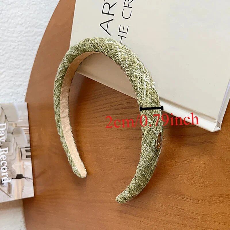 New Arrival: Elegant Bezel Retro Hairbands for Women and Girls, 1.5cm or 2cm Wide, Perfect for Weddings, Parties, and Holidays. Parallel Import.