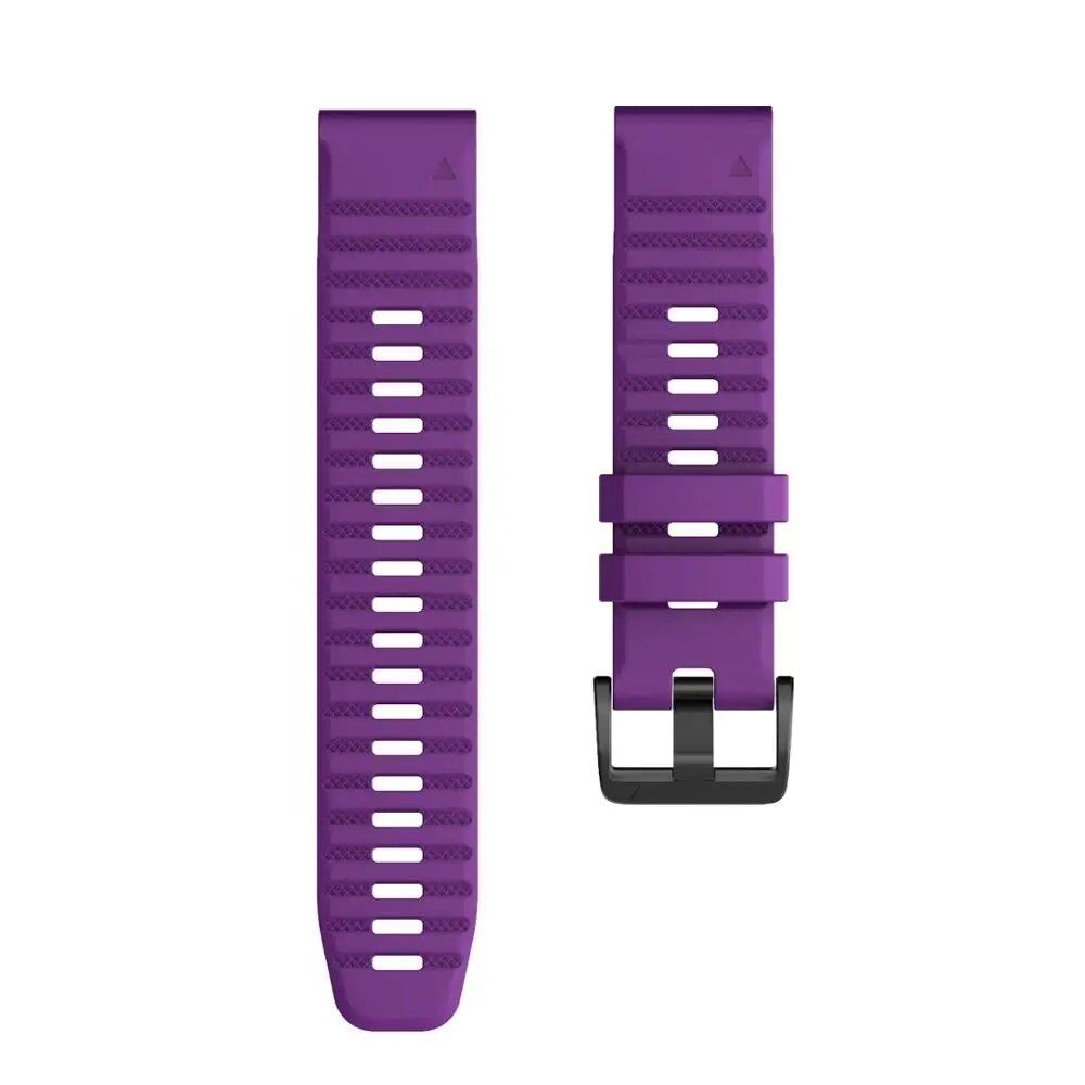 ANBEST 26mm/22mm Soft Silicone Strap for Garmin Fenix 6X/6X Pro/5/3, Compatible with Fenix 6/6 Pro/5X/5 Plus, Band Color: Pro, Parallel Import