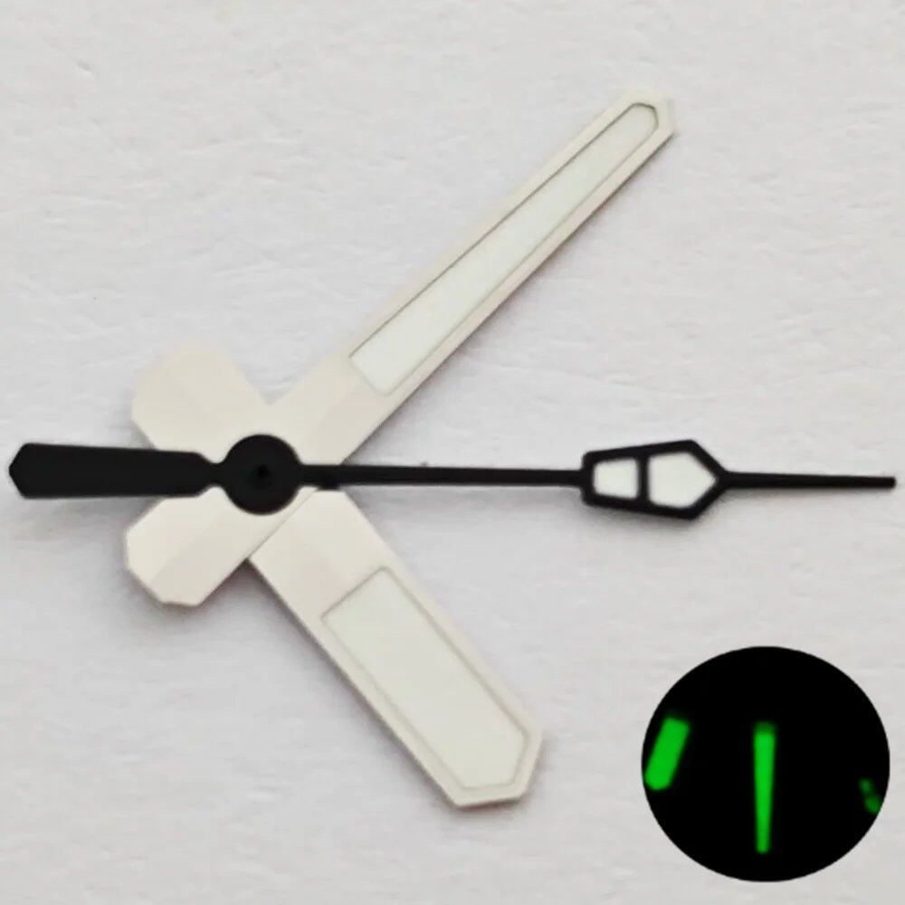 Riccias NH35 Watch Hands, Silver, Black, Gold, Rose Gold, Green Luminous, Compatible with NH35 and NH36 Movements, Parallel Import