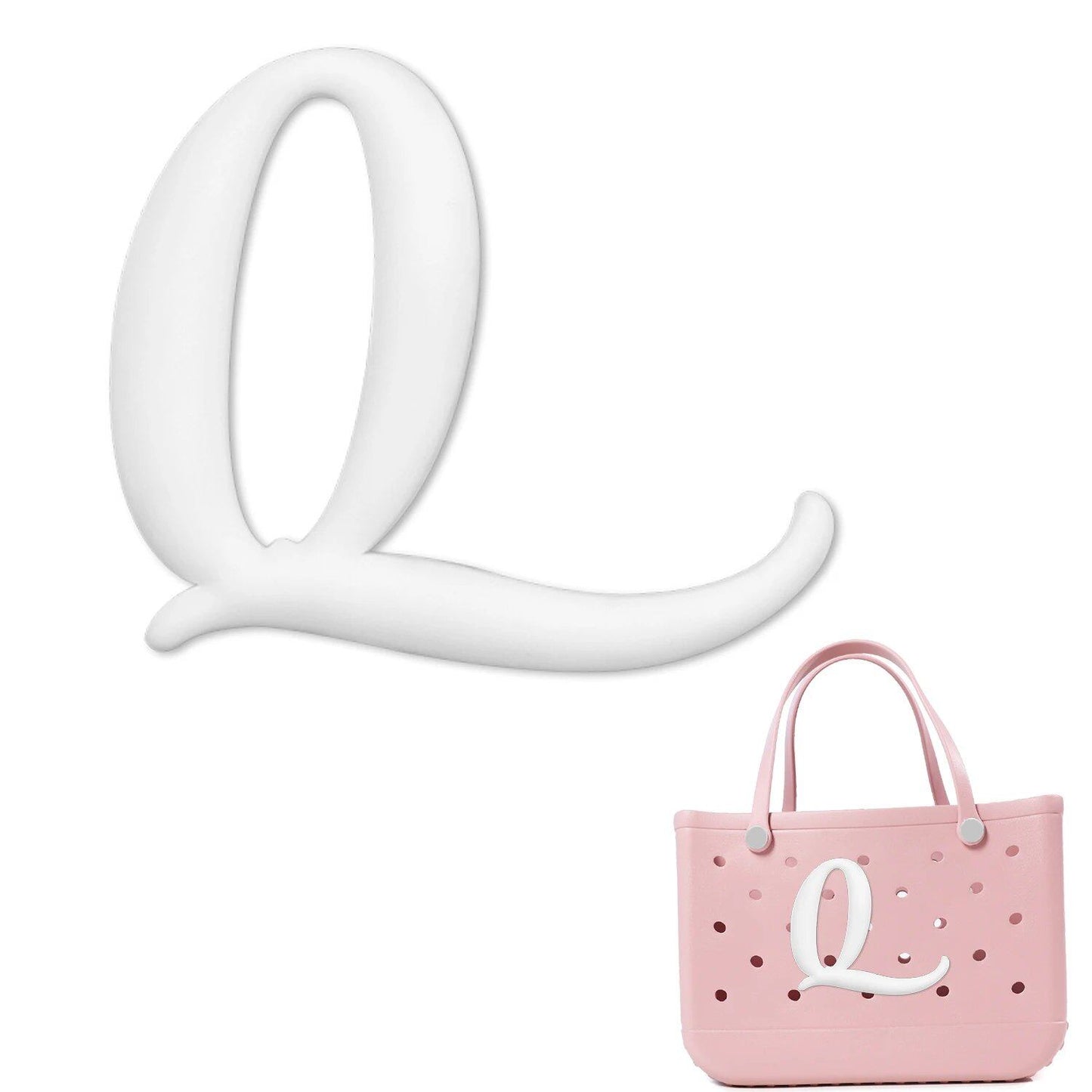 1/26 Scale PVC Greek Alphabet Bag Charms for Women, Beach Bag Decoration, Lettered Bag Accessories, Tote Bag Charms, Gift, Color, Parallel Import