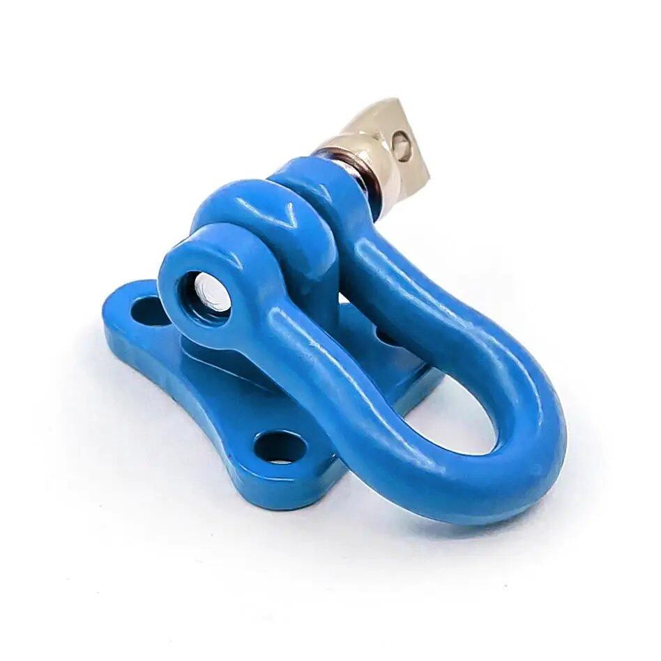 Metal Trailer Towing Buckle, Tow Shackle Hook Decoration for 1/10 Scale RC Rock Crawlers - Compatible with Axial SCX10, Traxxas TRX4, D90, and YIKONG D110 (Imported)