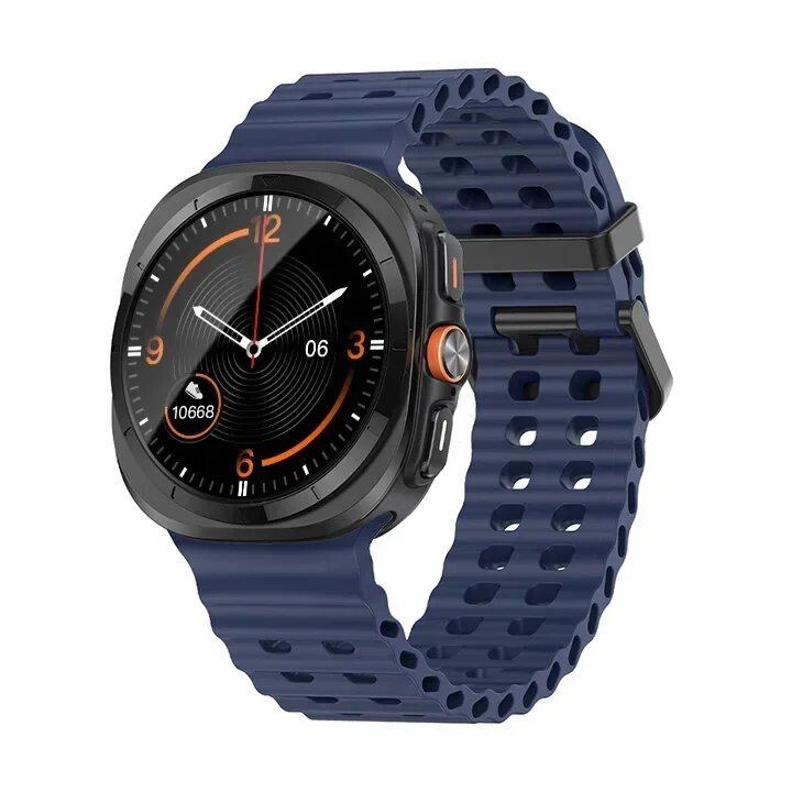 Galaxy Watch Ultra Marine Band, Silicone Sport Bracelet, Genuine Samsung Galaxy Watch 7 Ultra 47mm Strap, Band Color: ; Band Width: Galaxy Watch Ultra, Parallel Import