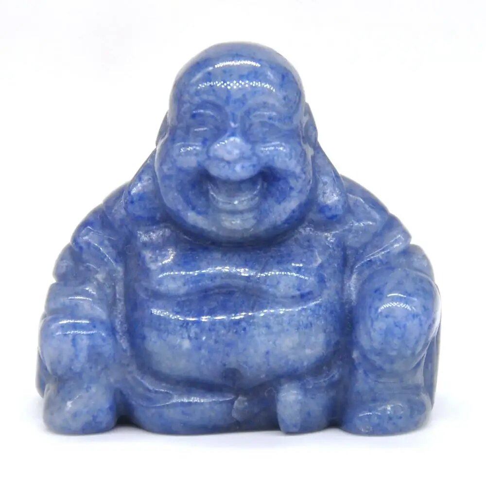 1.2-inch Buddha Statue, Natural Healing Crystal Reiki Chakra Figurine, Spiritual Stone Sculpture, Home Decor, Parallel Import