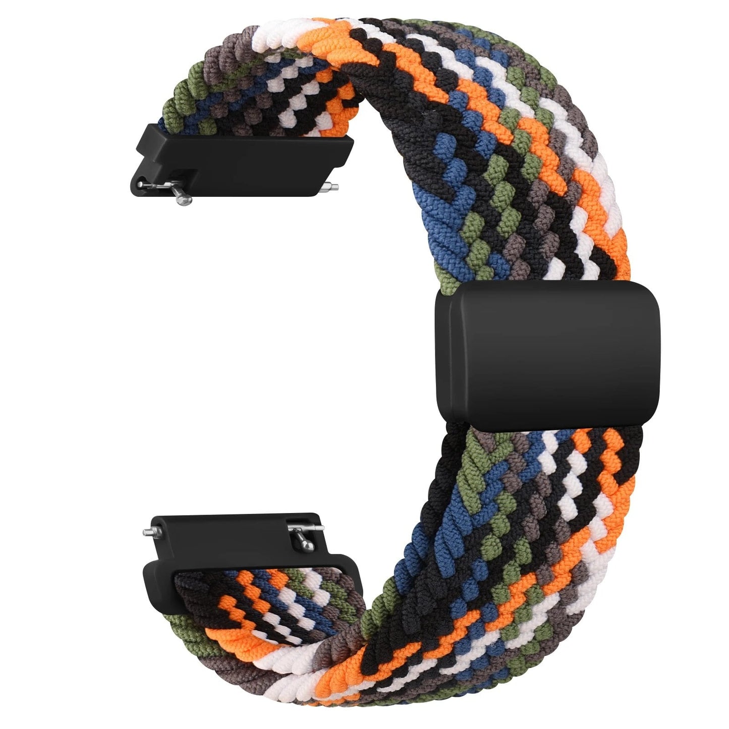 20mm/22mm Braided Strap/Bracelet for Garmin Vivoactive 4/3/Music/Venu Sq 2 Plus/Forerunner 245/645/55/158/Vivomove 3, Band Color: mm, Parallel Import