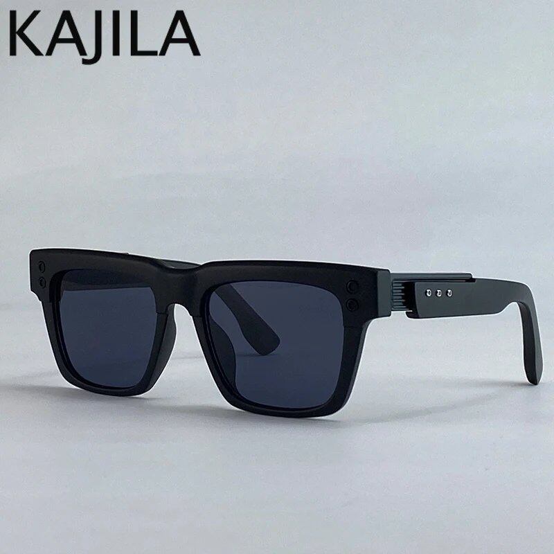 New Arrival: Men's Oversized Classic Square Sunglasses - Steampunk Retro Driving Sunglasses with UV400 Protection, Luxury Brand, Lens Color: C, Parallel Import