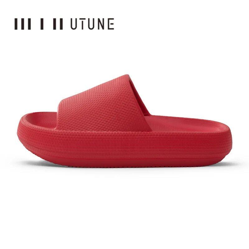 UTUNE Men's 51cm Platform Slippers, EVA Soft Fashion Non-Slip Summer Sandals, Bathroom Shoes, Shower Shoes; Ships from: Parallel Import