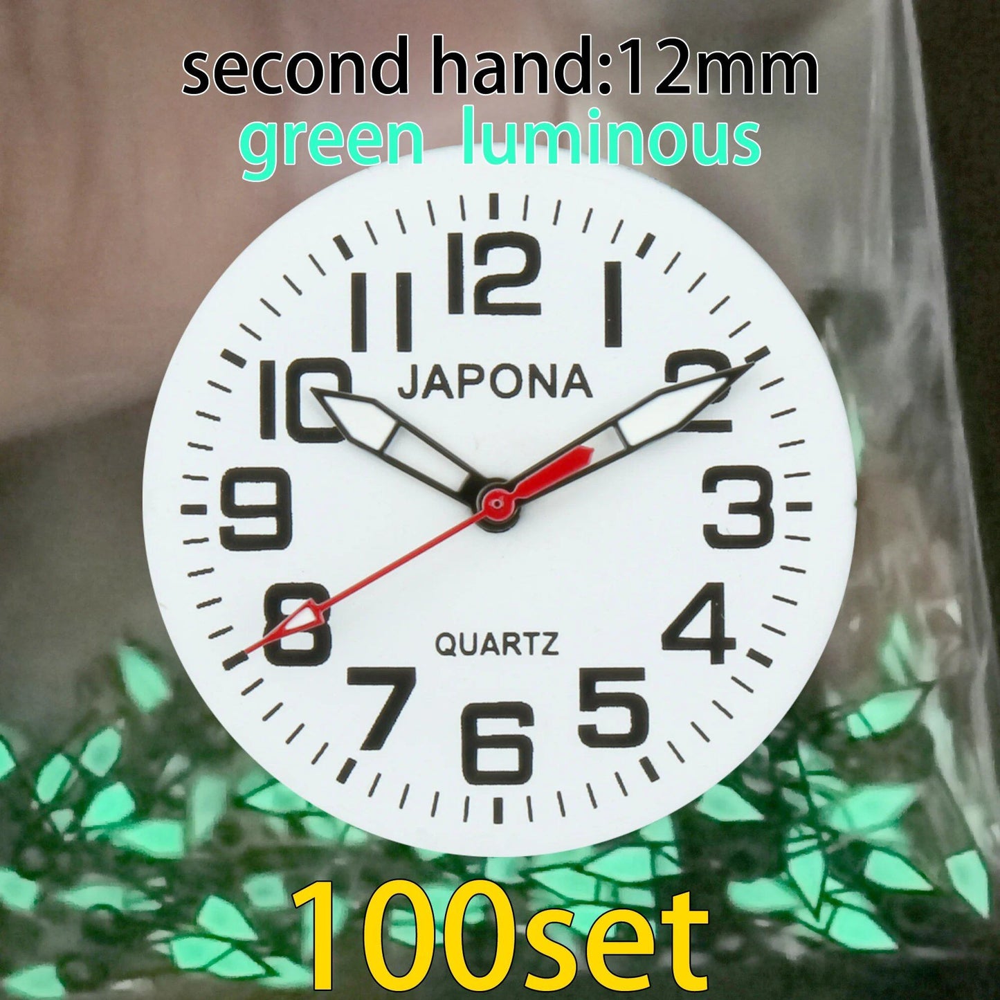 100-Piece Clock Hand Set for TMI PC Series, VJ Series, PC21 Hand, VH31 Hand, Compatible with VJ20, VJ21, VJ24, VJ22, VJ23, VJ14, VJ12, VJ34, VJ32, VJ33, VJ42, Parallel Import