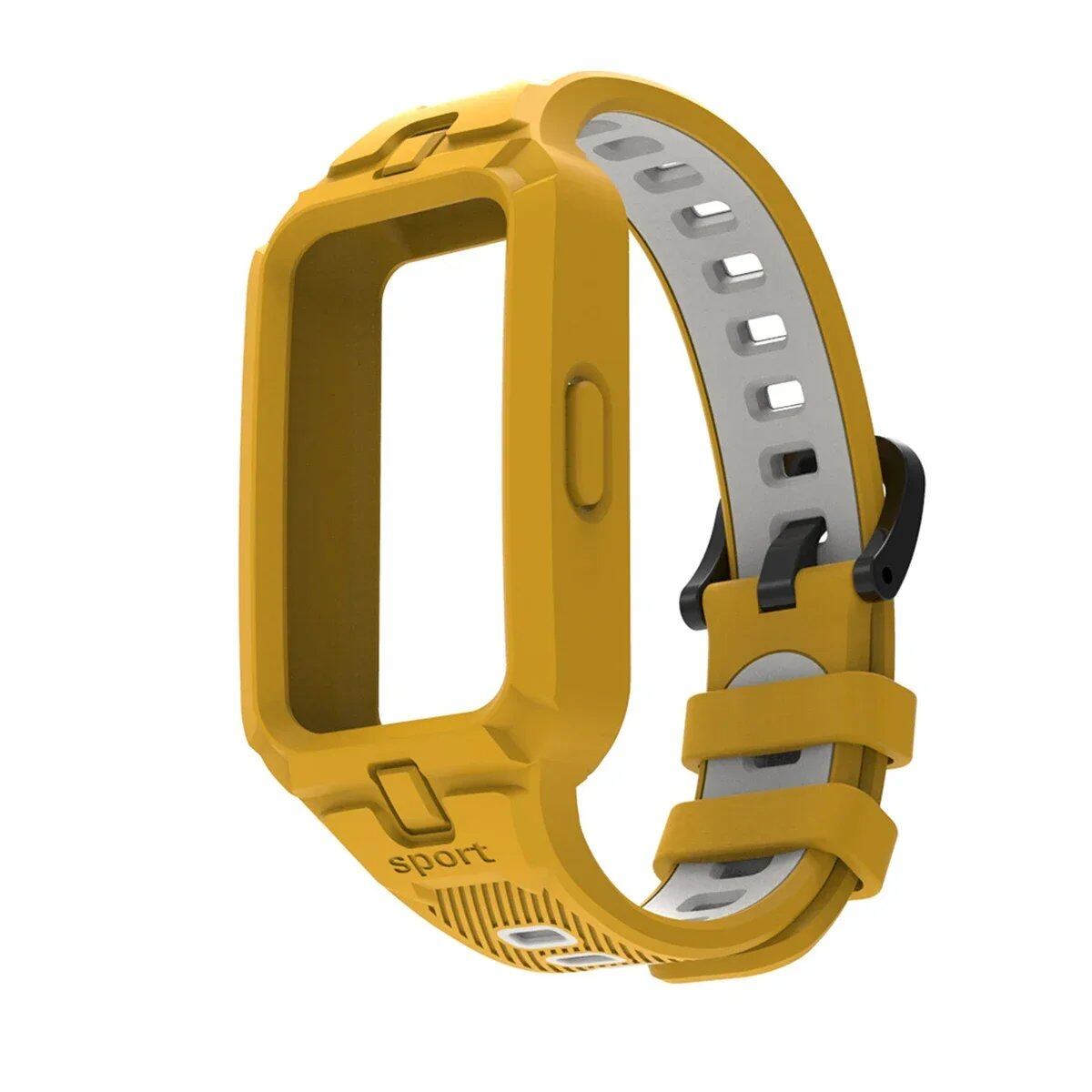 Huawei Band 9/8/7/6 用シリコンバンド スマートウォッチ交換用ストラップ スポーツ用通気性ストラップ バンドカラー: 並行輸入品