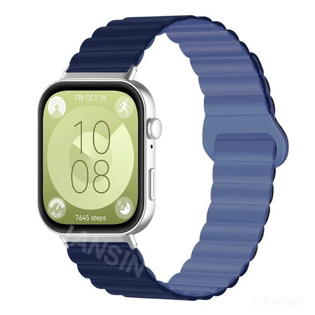 Magnetic Silicone Strap Wristband Replacement Band for Huawei Watch Fit 4 / 4Pro / 3. Band Color: ; Ships from: Parallel Import