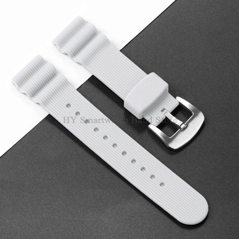 22mm Watch Strap for Seiko 007, Omega Dive Watch, Tudor Sport, Men's Waterproof Rubber Bracelet, Band Color: 22mm; Band Width: 22mm, Parallel Import