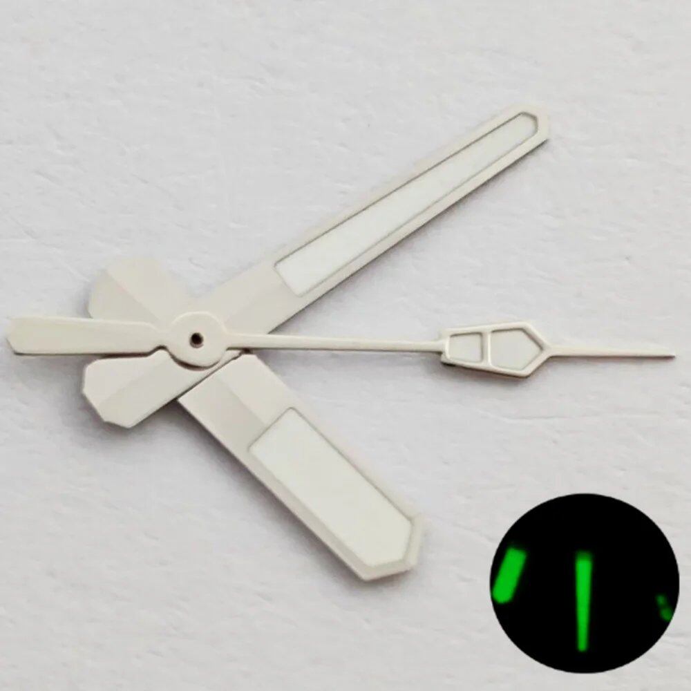 Riccias NH35 Watch Hands, Silver, Black, Gold, Rose Gold, Green Luminous, Compatible with NH35 and NH36 Movements, Parallel Import