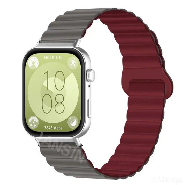 Magnetic Silicone Strap Wristband Replacement Band for Huawei Watch Fit 4 / 4Pro / 3. Band Color: ; Ships from: Parallel Import