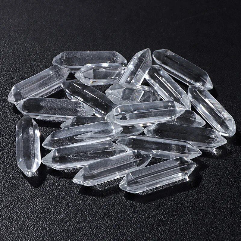卸売 天然石 クリスタルビーズ 8x32mm カラフル 瞑想ペンダント クォーツ ミネラルクラフト DIYアクセサリー ホームデコ 並行輸入品