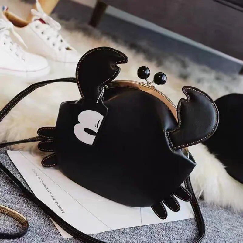 女性向けファッション かわいいカニバッグ ユニークな動物型クロスボディショルダーバッグ 色 並行輸入品