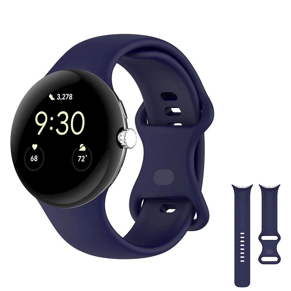 Google Pixel Watch 用 オリジナル シリコンバンド - メタルバックル スポーツブレスレット / Google Pixel Watch 2 対応 バンドアクセサリー サイズ:Pixel Watch 並行輸入品
