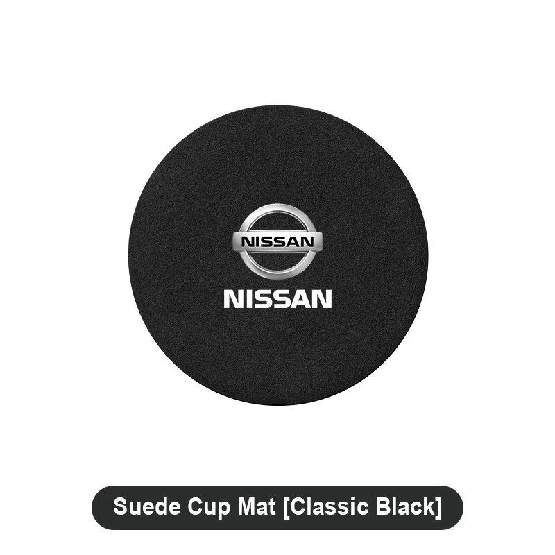 Hot Sale: 1/2 Car Coasters, Cup Holder Mats, Non-Slip Cup Pads, Accessories for Nissan X-TRAIL, Qashqai, Note, Juke, Sentra, and Patrol (Parallel Import)