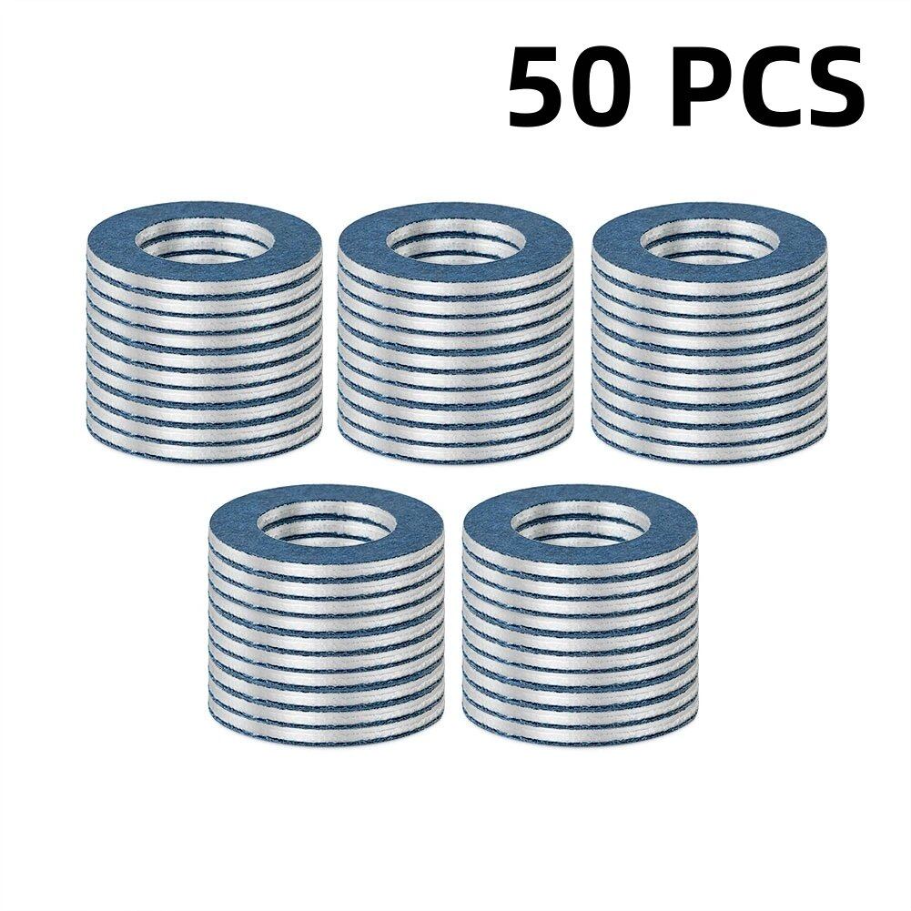 Set of 10/20/50/100 Oil Drain Sump Platform Gaskets, Washers, 12mm Hole, Seal Rings, 90430-12031, for Toyota Camry, Colora, and Lexus. Color: 0. Parallel Import.