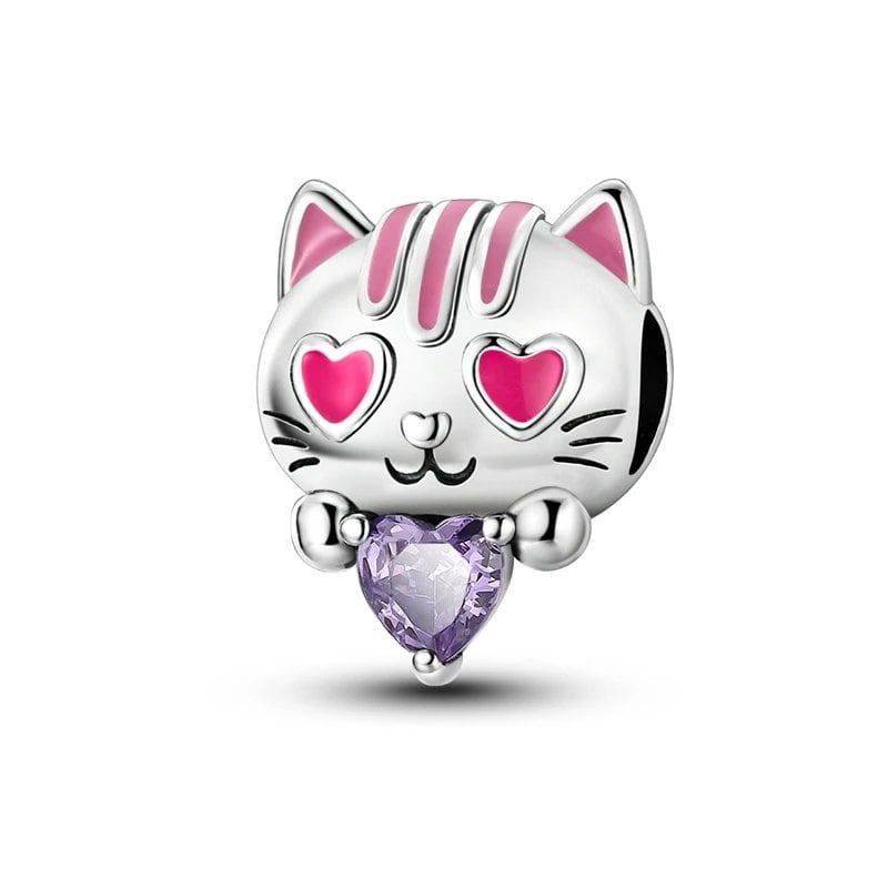 925 Sterling Silver Zodiac Lucky Charm Pendant, Custom Bracelet Charm Beads, Necklace, DIY Women's Jewelry, Gem Color, Parallel Import