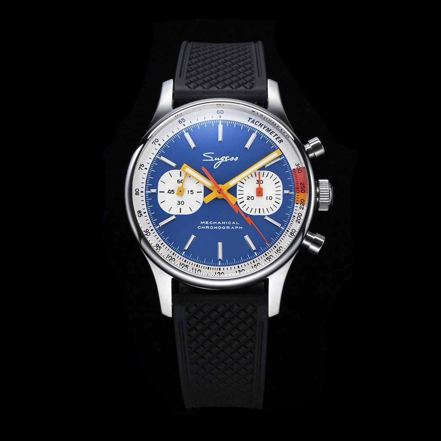 Sugesu Pilot's Watch ST19 Origin Movement Swan Neck Chronograph Mechanical Wristwatch with Sapphire Crystal, Military Racing, 1963 Limited Edition, Size: ; Ships from: Parallel Import
