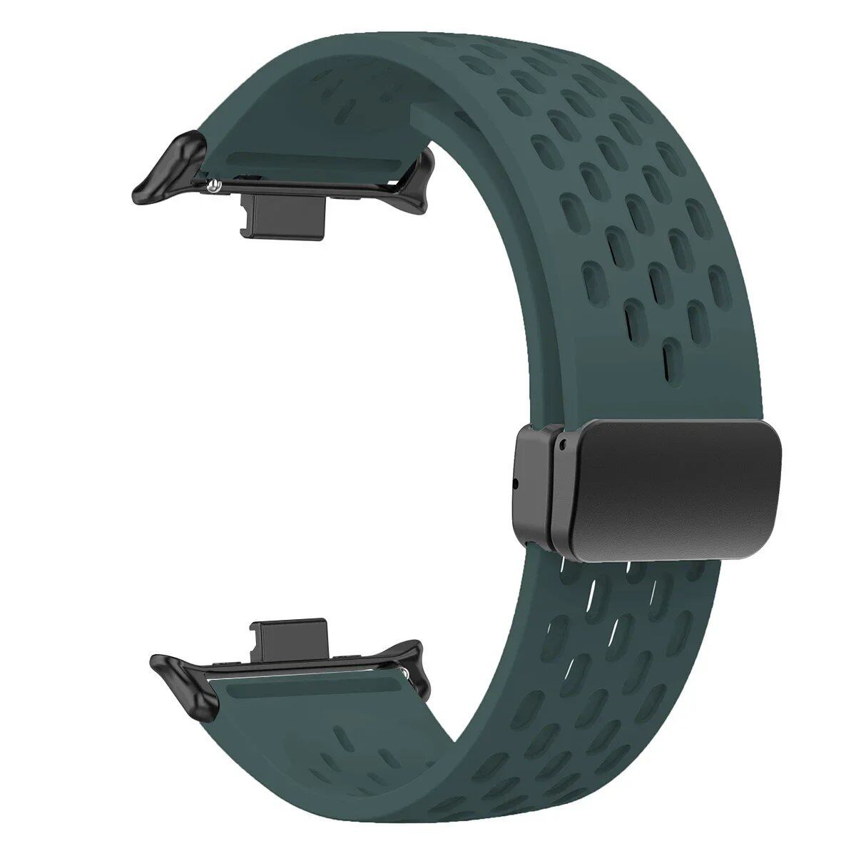 Silicone Strap for Redmi Watch 5/4 - Compatible with Mi Band 9 Pro/8 Pro, Magnetic Buckle Sport Band, Tsukai Bracelet Accessory, Band Color: Parallel Import