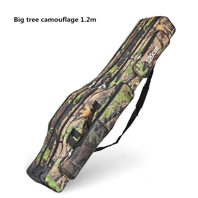 1.2m/1.5m 3-Tier Foldable Large Capacity Sea Fishing Bag with Double Shoulder Rod Case and Outdoor Storage Tool Kit (Parallel Import)