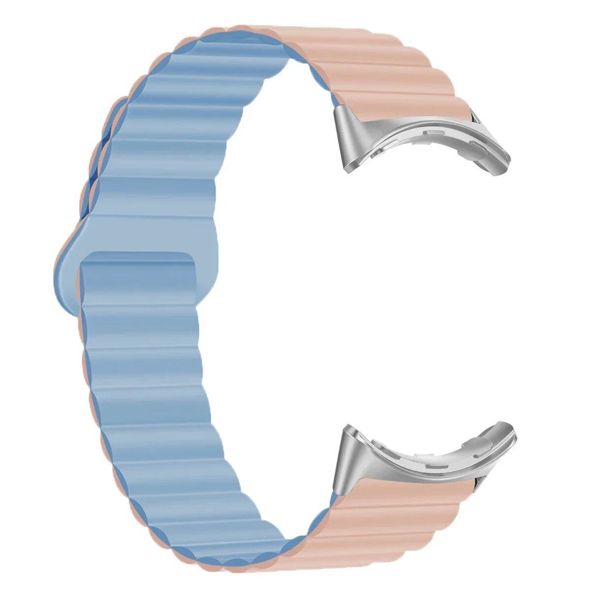 Replacement Magnetic Loop Strap for Google Pixel Watch 1/2, Silicone Sport Band, Band Color: Black, Band Width: Parallel Import