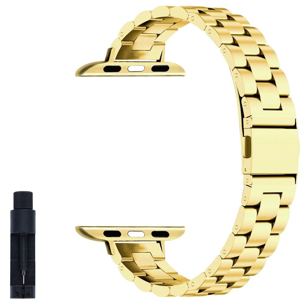 Apple Watch用 ステンレススチール メタルバンド 40mm 38mm 41mm 42mm 44mm 45mm 49mm 対応モデル:iwatch Series Ultra/9/8/7/6/5/4/3/2/1/SE バンドカラー:mm 並行輸入品