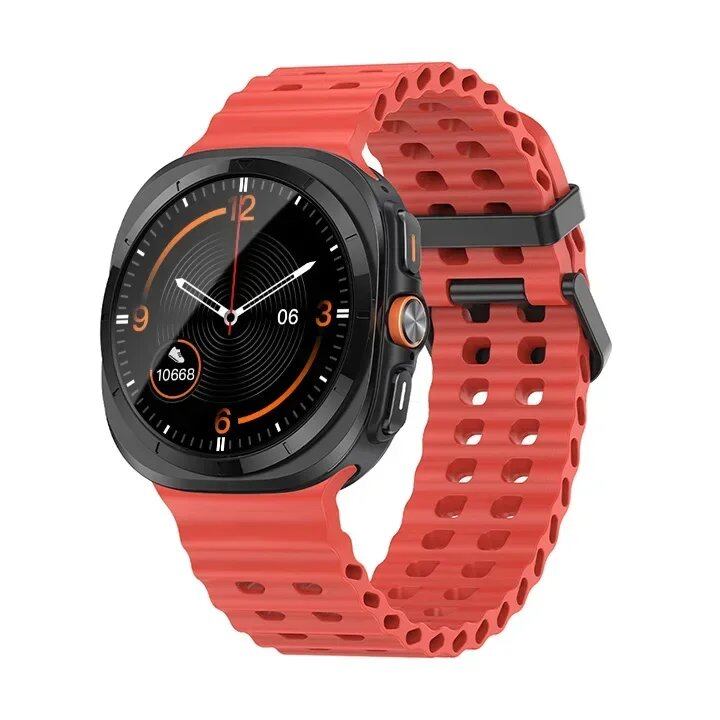 Galaxy Watch Ultra Marine Band, Silicone Sport Bracelet, Genuine Samsung Galaxy Watch 7 Ultra 47mm Strap, Band Color: ; Band Width: Galaxy Watch Ultra, Parallel Import