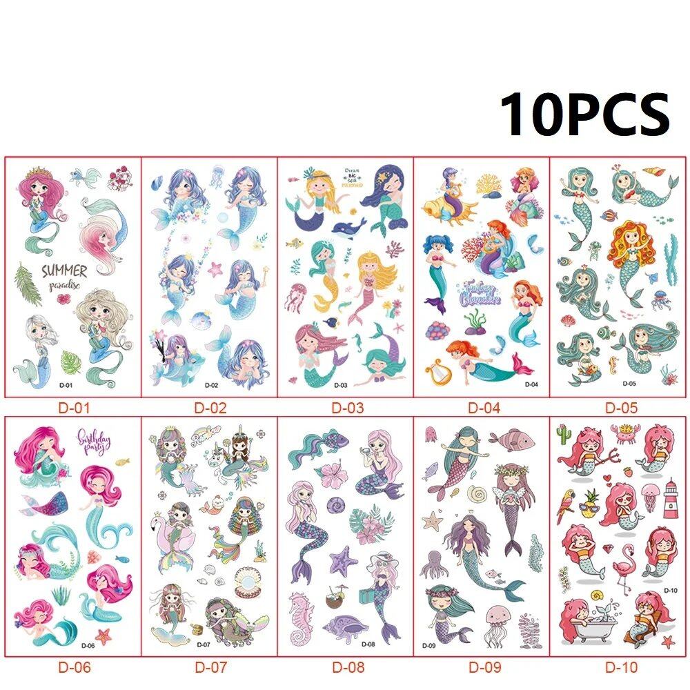 10-Pack Waterproof Temporary Tattoo Stickers for Kids and Soccer Fans, Fake Tattoos for Adults and Kids, Arm Covers, Color: Parallel Import