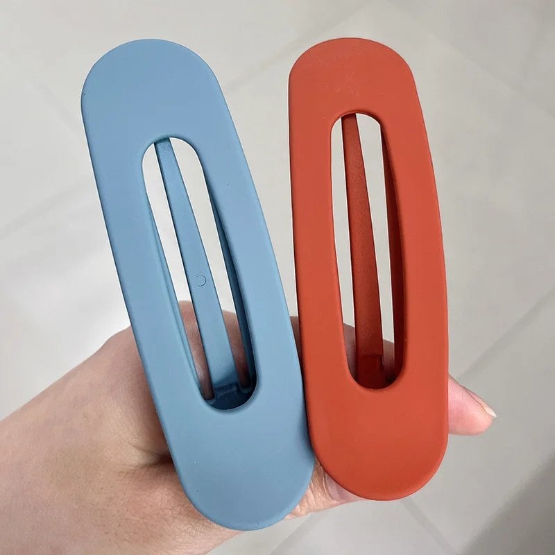 Set of 1, 2, or 3 Korean-Style Frosted Glass Hair Clips for Women, Large Matte Hairpins, Hair Grips, Bang Barrettes, Hair Accessories for Girls, Parallel Import