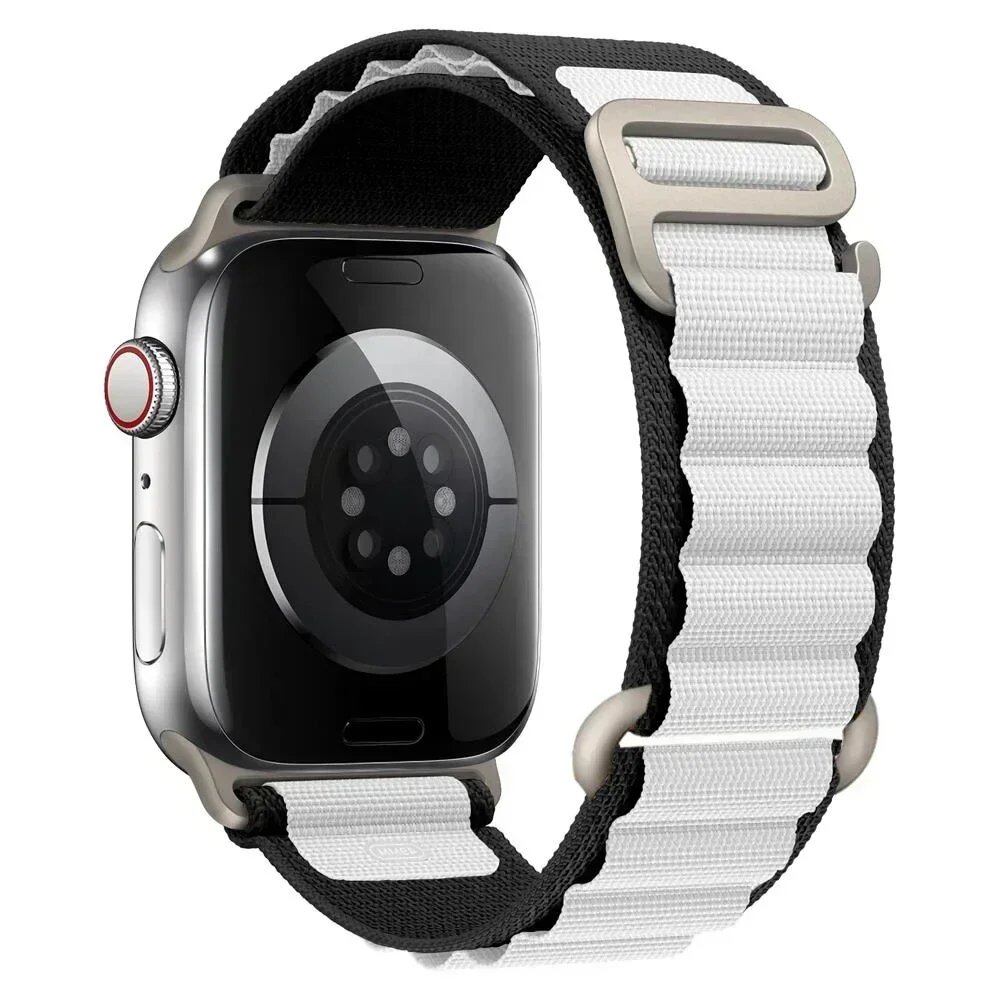 アップルウォッチ アルパインバンド ストラップ 49mm 45mm 44mm 40mm 41mm 42mm ナイロン ベルト iWatch シリーズ9 8 SE 4 3 7 6 5対応 サイズ: 並行輸入品