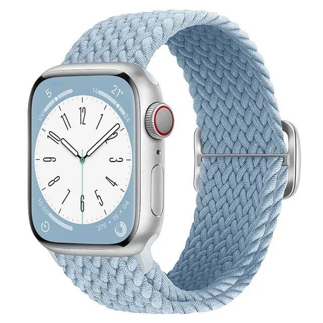 Apple Watch Ultra 2用ナイロンストラップ バンド 49mm 40mm 44mm 41mm 38mm 45mm 伸縮ブレイデッドループ リストバンド iWatch Series 9/8/7/6/SE/5/4対応 バンドカラー:mm 並行輸入品