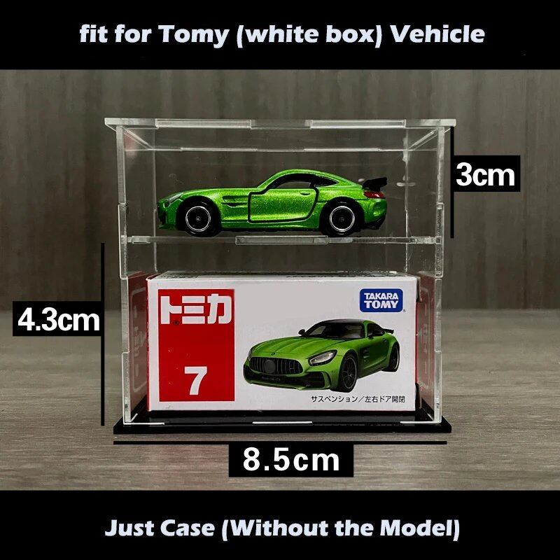 1/64 Scale Acrylic Display Case for MiniGT, Tomica, and Hot Wheels Model Cars. Mini-Size Assembled Dustproof Box for Toy Vehicle Storage. Parallel Import.