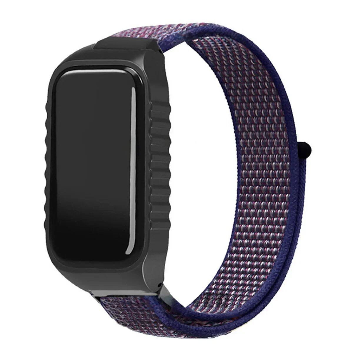 「Xiaomi Smart Band 8 Active 用 ナイロンループストラップ リストバンド 交換用ベルト アクセサリー」 バンドカラー: 並行輸入品