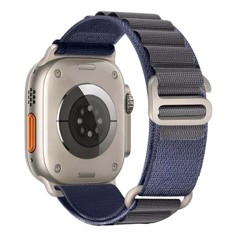 アップルウォッチ アルパインバンド ストラップ 49mm 45mm 44mm 40mm 41mm 42mm ナイロン ベルト iWatch シリーズ9 8 SE 4 3 7 6 5対応 サイズ: 並行輸入品