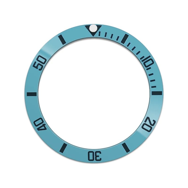38mm x 30.6mm Curved Blue Ceramic Bezel Insert for SKX007/SKX009/SRPD/GMT Compatible Men's Watches with NH35/NH36 Movements, Color: 0, Parallel Import