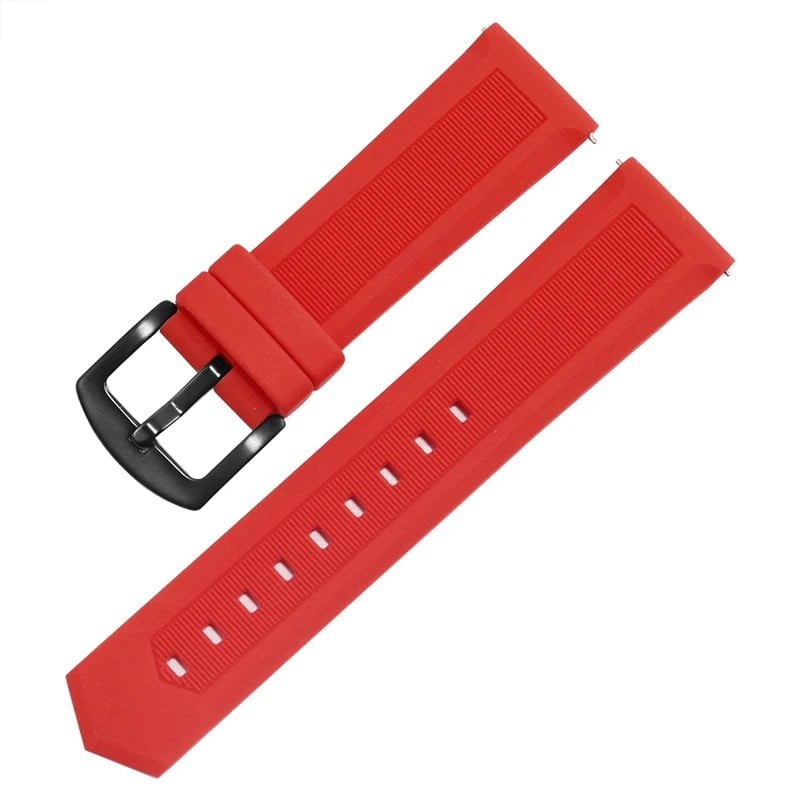 Rubber strap for Tag Heuer and Seiko watches, 18mm, 20mm, 22mm, 24mm, black, blue, orange, compatible with all brands. Watch band accessories. Band color: mm. Parallel import.