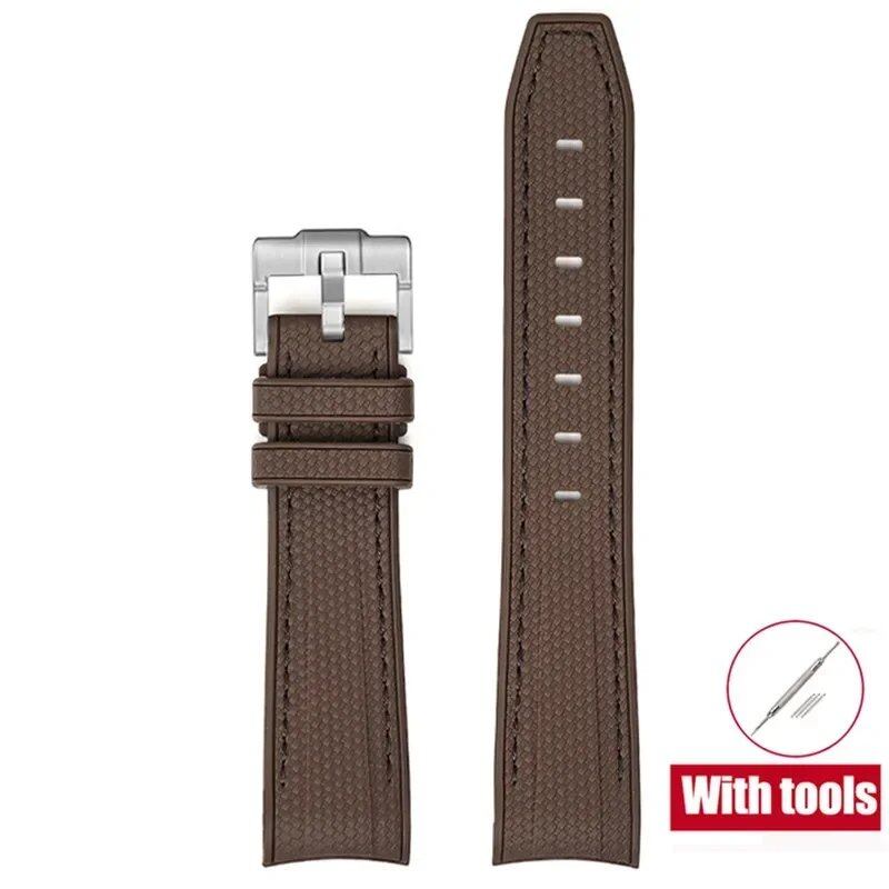 20mm Diving Strap with Curved Ends for Omega and Swatch Moonwatch, Silicone Rubber, Compatible with Rolex, Men's and Women's, Band Color: 20mm; Band Width: 20mm, Parallel Import