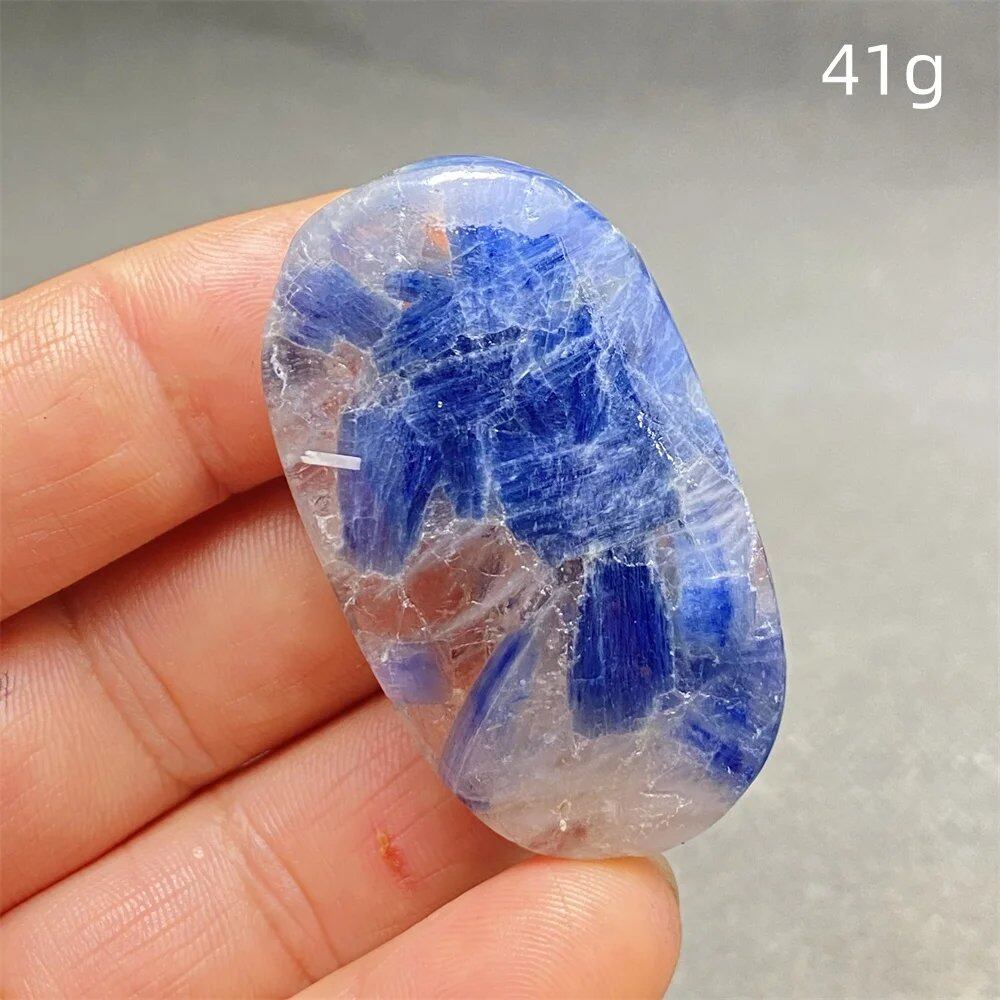 High-Quality Natural Kyanite Crystal for Palm Play, Hand Polishing, Meditation Massage, Magic Stone, Home Decoration, Colorful, Parallel Import
